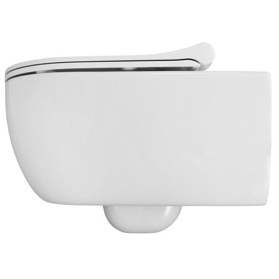 Унитаз подвесной безободковый Azario Ferio 87565 с тонкой крышкой микролифт - фото 9