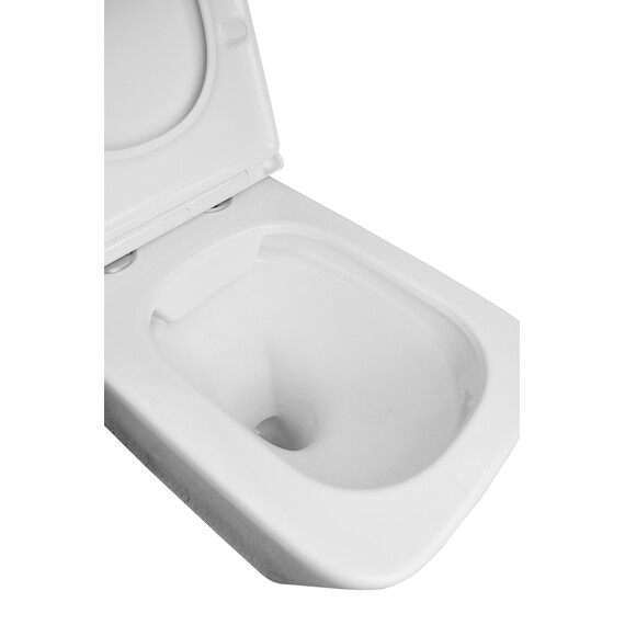 Унитаз приставной безободковый Azario Teramo AZ-003D-NR с крышкой микролифт - фото 5