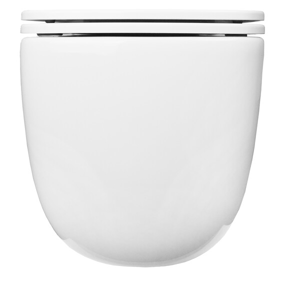 Унитаз подвесной безободковый Azario Flavia AZ-0076-UQ1 с крышкой микролифт (Система смыва торнадо) - фото 9