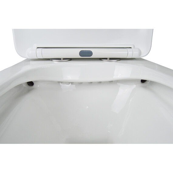 Унитаз-компакт безободковый Azario Levanto AZ-1228A с крышкой микролифт - фото 5