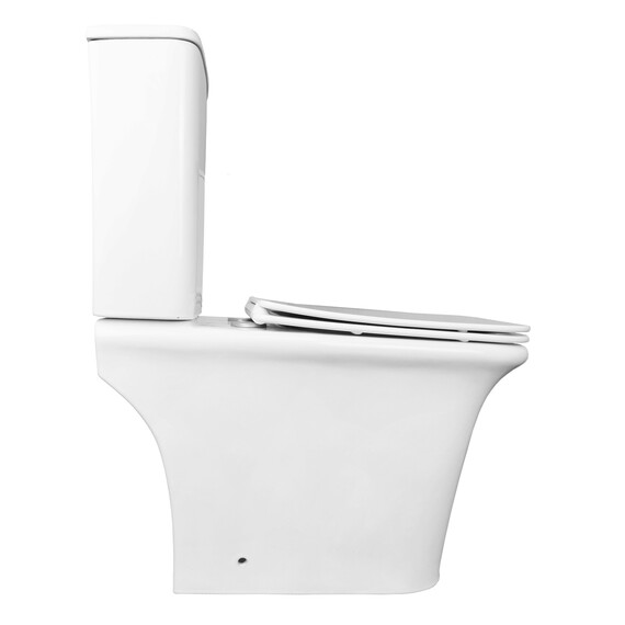 Унитаз-компакт безободковый Azario Avero AZ-3121 с крышкой микролифт - фото 8