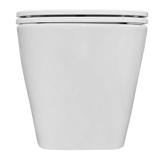 Унитаз подвесной безободковый Azario Teramo AZ-0052-UQ3 с крышкой микролифт (Система смыва торнадо), Цвет производителя: белый - фото 10