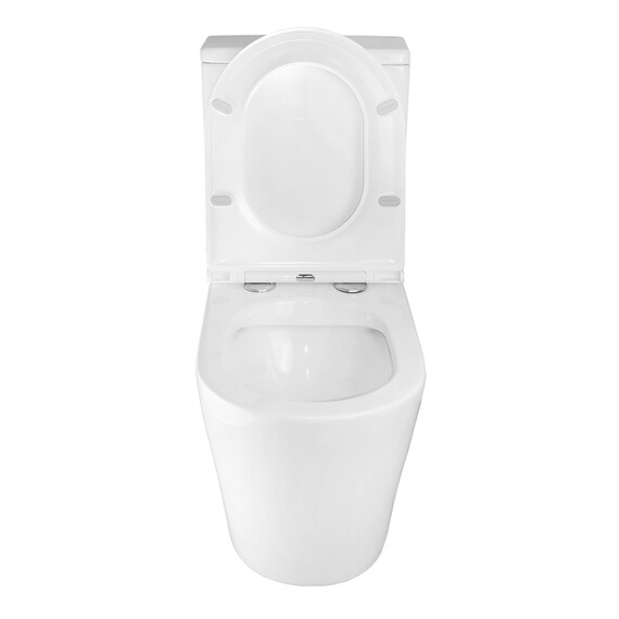 Унитаз-компакт безободковый Azario Maro AZ-2125 с тонкой крышкой микролифт - фото 5