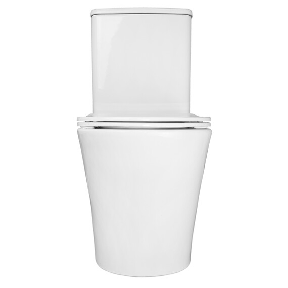 Унитаз-компакт безободковый Azario Anteo Round AZ-1219A с тонкой крышкой микролифт - фото 11