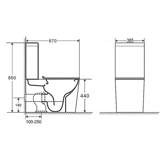 Унитаз-компакт безободковый Azario Maro AZ-2125 с тонкой крышкой микролифт - фото 16