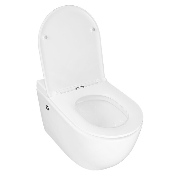 Унитаз подвесной импульсный Azario AZ-102C с тонкой крышкой микролифт (монтажная рама в комплекте) - фото 3