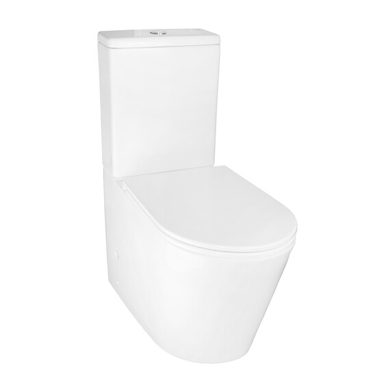 Унитаз-компакт безободковый Azario Maro AZ-2125 с тонкой крышкой микролифт - фото 2