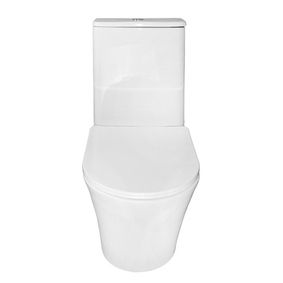 Унитаз-компакт безободковый Azario Anteo Round AZ-1219A с тонкой крышкой микролифт - фото 6