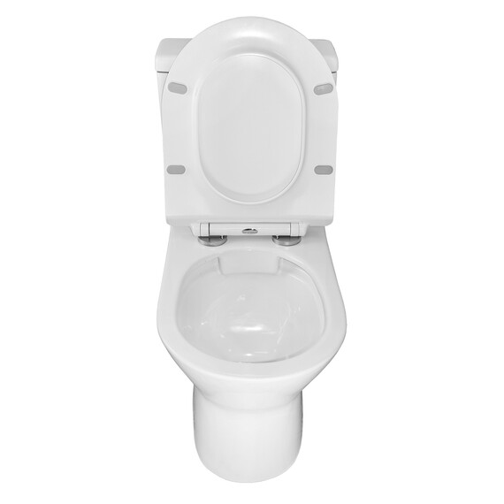 Унитаз-компакт безободковый Azario Mons AZ-76004 с тонкой крышкой микролифт - фото 5