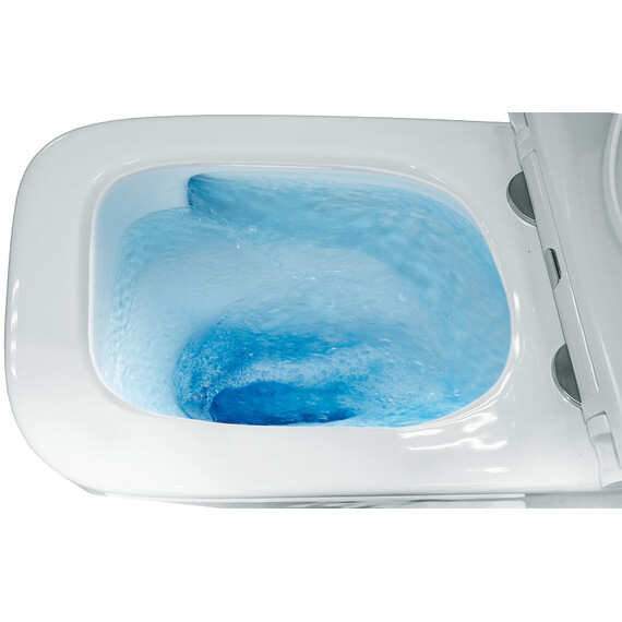 Унитаз подвесной безободковый Azario Teramo AZ-0052-UQ3 с крышкой микролифт (Система смыва торнадо), Цвет производителя: белый - фото 6