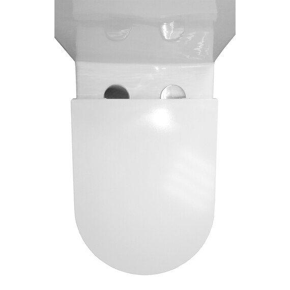 Унитаз-моноблок безободковый Azario Scala AZ-8101 с тонкой крышкой микролифт (система смыва торнадо) - фото 15