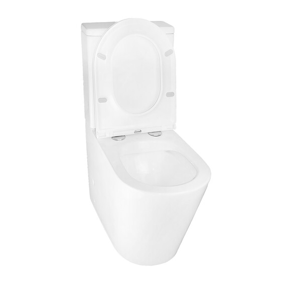 Унитаз-компакт безободковый Azario Maro AZ-2125 с тонкой крышкой микролифт - фото 4