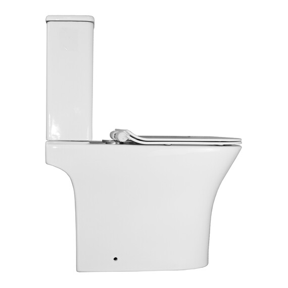 Унитаз-компакт безободковый Azario Frento AZ-2311 с тонкой крышкой микролифт - фото 12