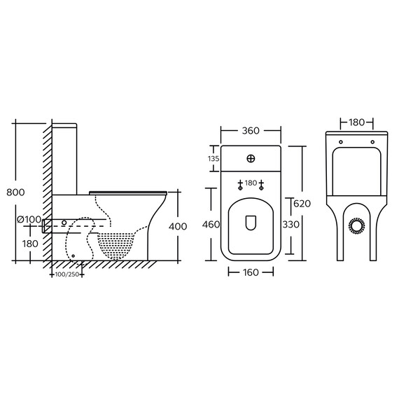 Унитаз-компакт безободковый Azario Fresco AZ-8302 с тонкой крышкой микролифт - фото 15