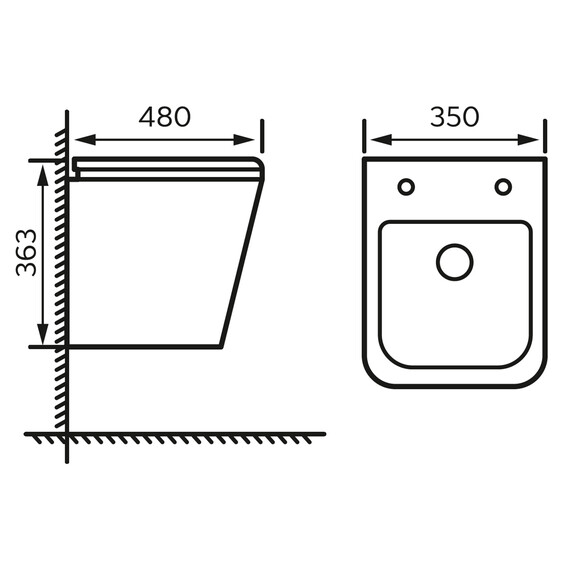 Унитаз подвесной безободковый Azario Hugo AZ-3103 с тонкой крышкой микролифт - фото 15