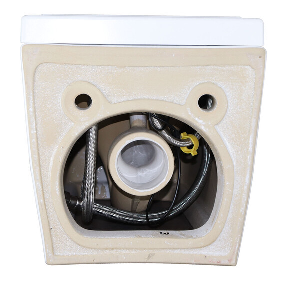 Унитаз подвесной импульсный Azario AZ-101C с тонкой крышкой микролифт (монтажная рама в комплекте) - фото 11