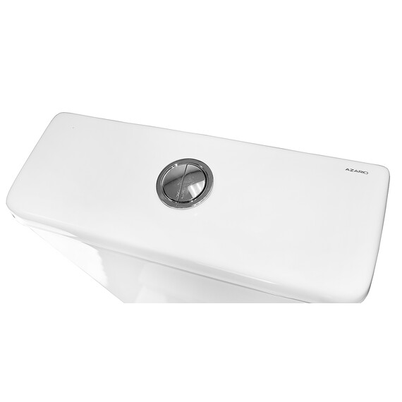 Унитаз-компакт безободковый Azario Quadro AZ-2175 с крышкой микролифт, Цвет производителя: белый - фото 10