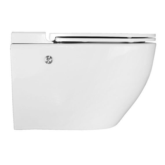 Унитаз подвесной импульсный Azario AZ-102C с тонкой крышкой микролифт (монтажная рама в комплекте) - фото 10