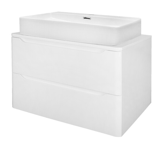 Тумба подвесная со столешницей Azario Lotos 70/2 см CS00084143, белый - фото 3