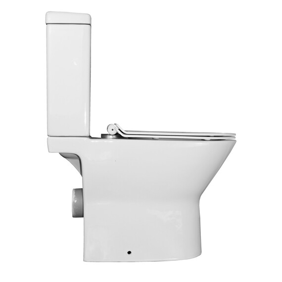 Унитаз-компакт безободковый Azario Mons AZ-76004 с тонкой крышкой микролифт - фото 9