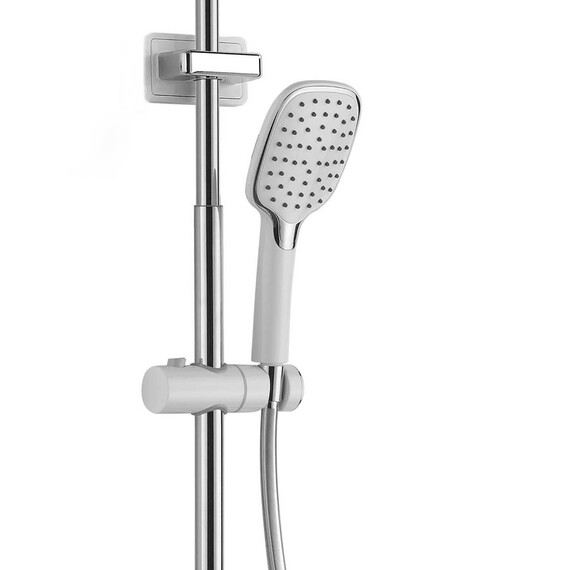 Душевая стойка Azario AZ-801, белый/хром, Цвет производителя: хром, белый - фото 4