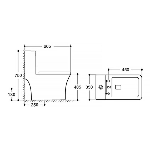 Унитаз-моноблок безободковый с функцией биде Azario Lodi AZ-8617B с тонкой крышкой микролифт - фото 13
