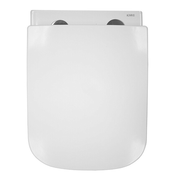 Унитаз подвесной безободковый Azario Teramo AZ-0052-UQ3 с крышкой микролифт (Система смыва торнадо), Цвет производителя: белый - фото 9