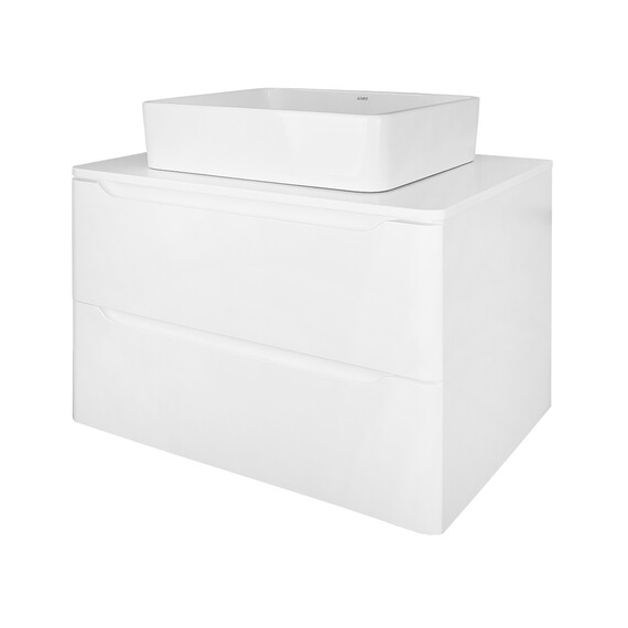 Тумба подвесная со столешницей Azario Lotos 70/2 см CS00084143, белый - фото 5