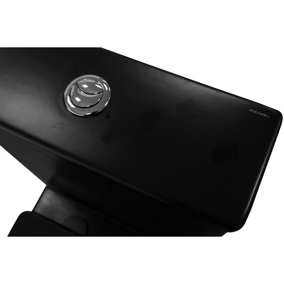 Унитаз-компакт безободковый Azario Black Queen AZ-8380 с тонкой крышкой микролифт, чёрный матовый, Цвет производителя: чёрный матовый - фото 12