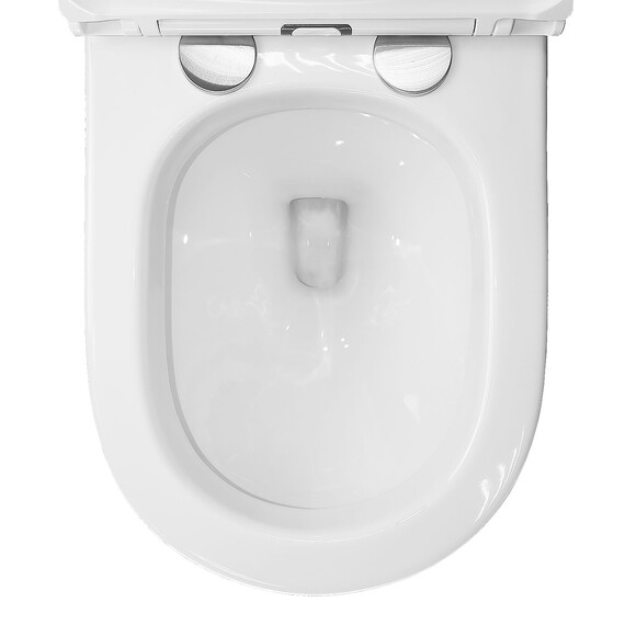 Унитаз подвесной импульсный Azario AZ-102C с тонкой крышкой микролифт (монтажная рама в комплекте) - фото 7