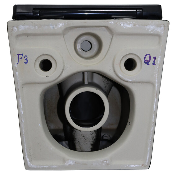 Унитаз подвесной безободковый Azario Teramo AZ-0052-UQ3MB с крышкой микролифт (система смыва Торнадо) чёрный матовый, Цвет производителя: чёрный матовый - фото 13