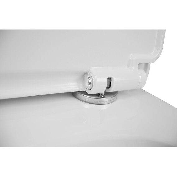 Унитаз-моноблок безободковый с функцией биде Azario Sente AZ-8614B с тонкой крышкой микролифт - фото 7