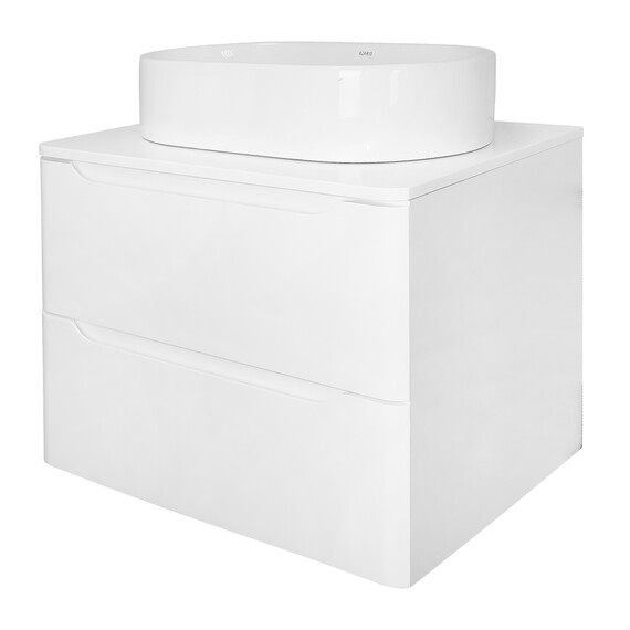 Тумба подвесная со столешницей Azario Lotos 60/2 см CS00084142, белый - фото 2