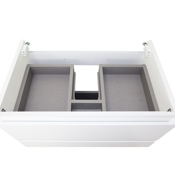 Тумба подвесная с раковиной Azario Velluto 70 см CS00088602, белый матотвый - фото 4