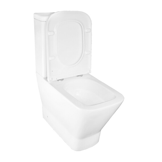 Унитаз-компакт безободковый Azario Joy AZ-2168-UQ3 с крышкой микролифт (система смыва Торнадо) - фото 5