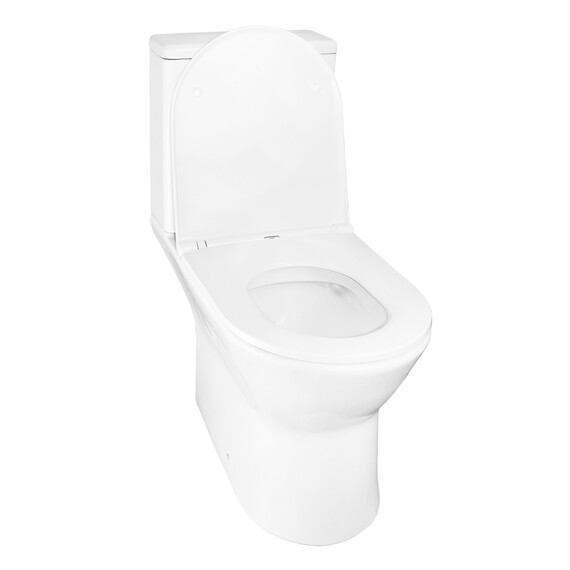 Унитаз-компакт безободковый Azario Dante AZ-93589 с крышкой микролифт - фото 3