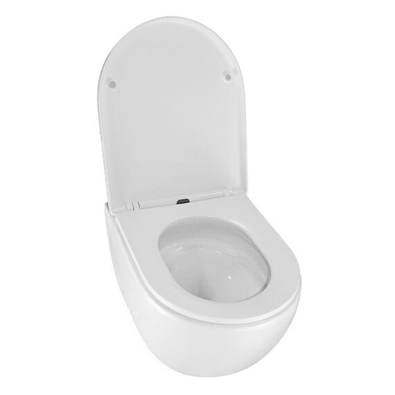 Унитаз подвесной Azario Ormi AZ-0253VD с крышкой микролифт - фото 3