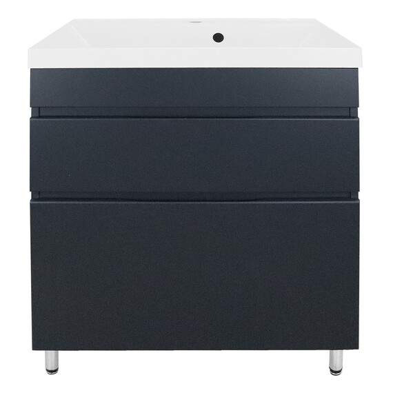Тумба напольная с раковиной Azario Эстима 70/2Н 70 см CS00094595, графит - фото 3