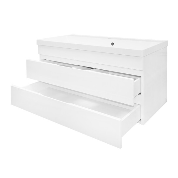 Тумба подвесная с раковиной Azario Эстима 100/2 100 см CS00094585 - фото 2