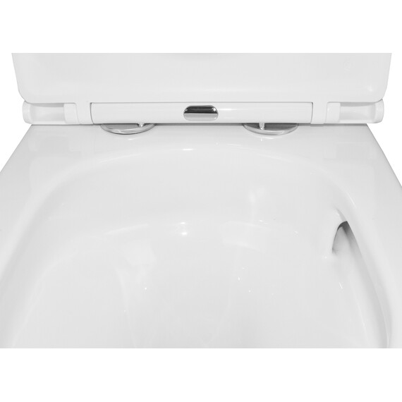 Унитаз-компакт безободковый Azario Vetro AZ-2149-UQ1 с тонкой крышкой микролифт (Система смыва Торнадо) - фото 6