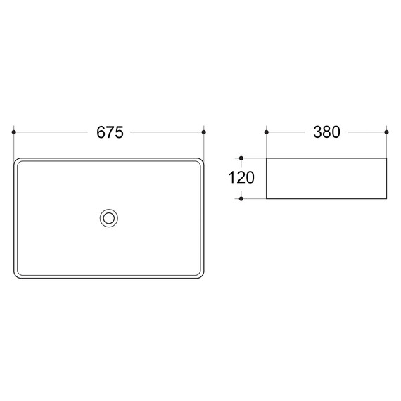 Раковина-чаша Azario 67 см AZ-2250-MB, черный матовый - фото 4