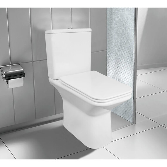 Унитаз-компакт безободковый Azario Formal AZ-1353B с крышкой микролифт - фото 15