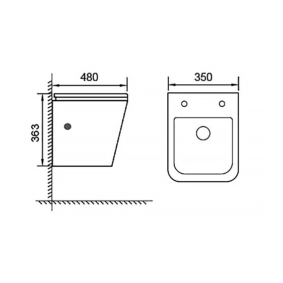 Унитаз подвесной безободковый Azario Hugo AZ-10007 с тонкой крышкой микролифт - фото 15