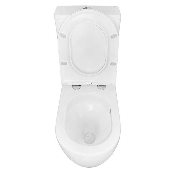 Унитаз-компакт безободковый Azario Grado AZ-2141 UQ1 с крышкой микролифт - фото 5