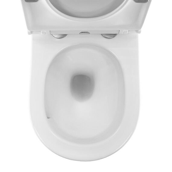 Унитаз подвесной безободковый Azario Pro PRO-0001 UQ3 с тонкой крышкой микролифт (система смыва Торнадо) - фото 10