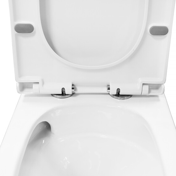 Унитаз-компакт безободковый Azario Tesoro AZ-8501 с крышкой микролифт (система смыва Торнадо) - фото 5