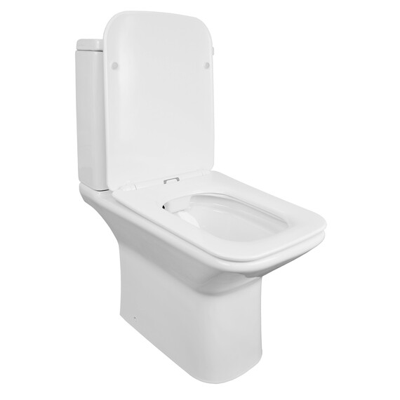 Унитаз-компакт безободковый Azario Formal AZ-1353B с крышкой микролифт - фото 3