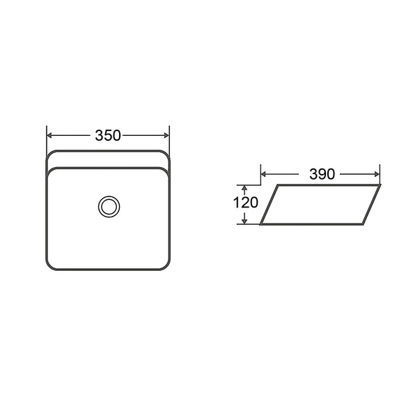 Раковина-чаша Azario 39 см AZ-2241 - фото 4
