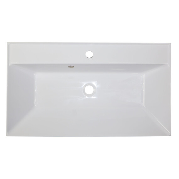 Тумба подвесная с раковиной Azario Velluto 80 см CS00088603, белый матотвый - фото 8