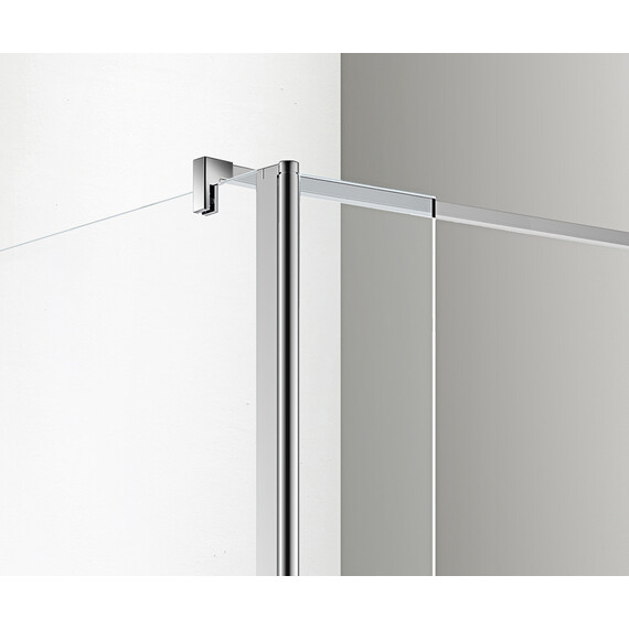 Душевая перегородка Azario Chicago 110 см AZ-NAR6321 1100 (стекло 8 мм) с кронштейном в комплекте, хром/прозрачное - фото 2